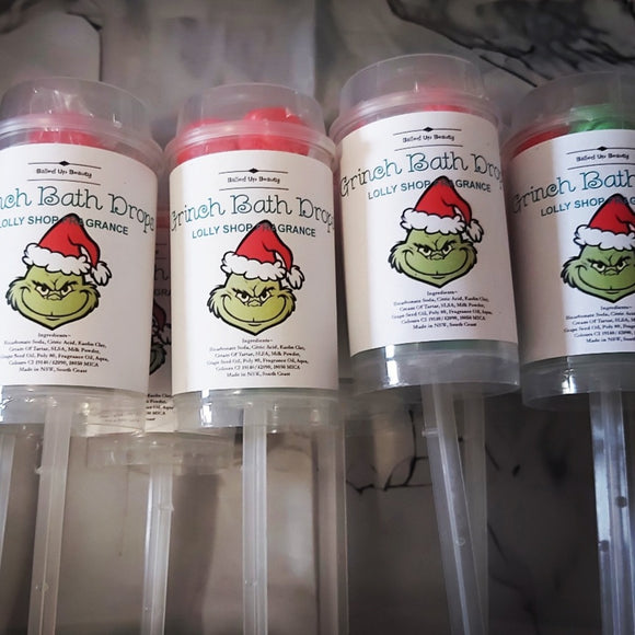 Grinch Themed Push Pop Drops