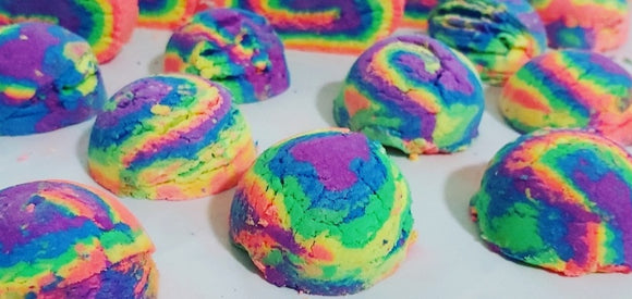 Rainbow Sherbet Truffles