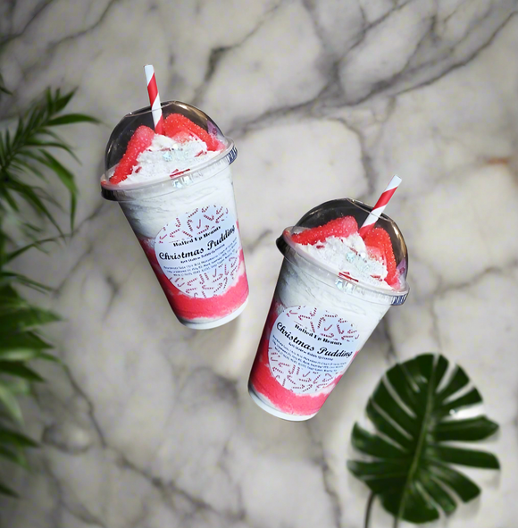 Christmas Pudding Candy Cane Shake