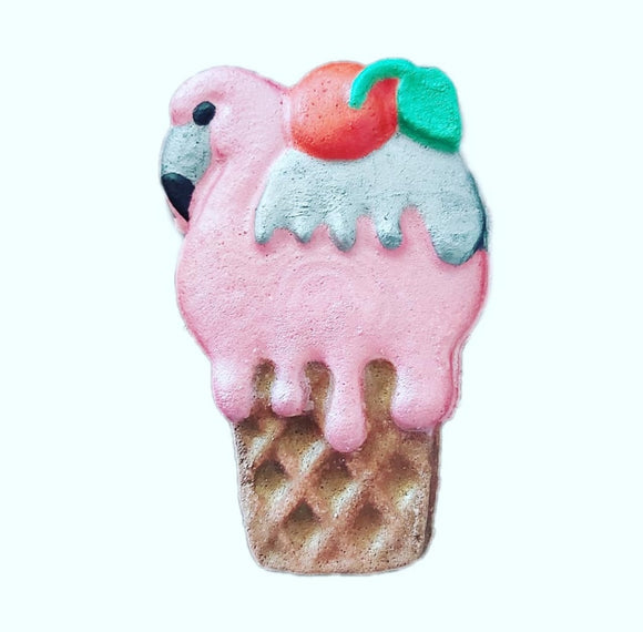 Strawberry Sundae Flamingo Cone