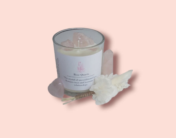 Rose Quartz Soy Candle