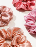 Pink Silk Srunchie